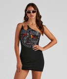 Street Riders Graphic Short Dress