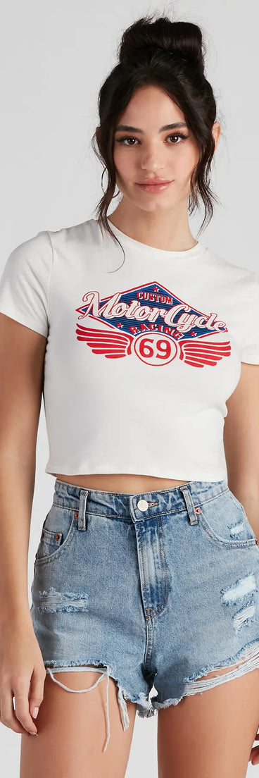 Ready, Set, Moto Race Graphic Tee