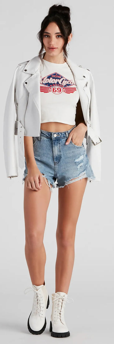 Ready, Set, Moto Race Graphic Tee