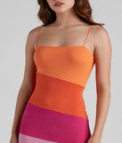 Color Story Square Neck Short Dress