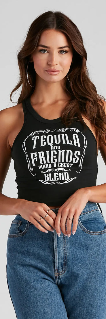 Take A Shot Tequila Graphic Tank Top