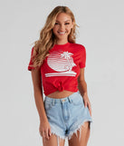 Sunset Paradise Graphic Knot Tee