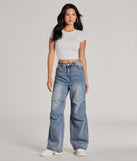 Stay on-trend this season with the Casual Must-Have Crew Neck Crop Top in ivory, a must-have for creating stylish and effortless spring outfits for women.