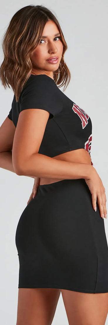 Varisty Babe Graphic Tunic