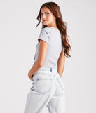 Vintage Motors Graphic Cutout Crop Tee