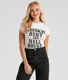 Pour The Whiskey Graphic Crop Tee