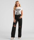 Pour The Whiskey Graphic Crop Tee