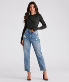 Hooked On You Long Sleeve Crop Top
