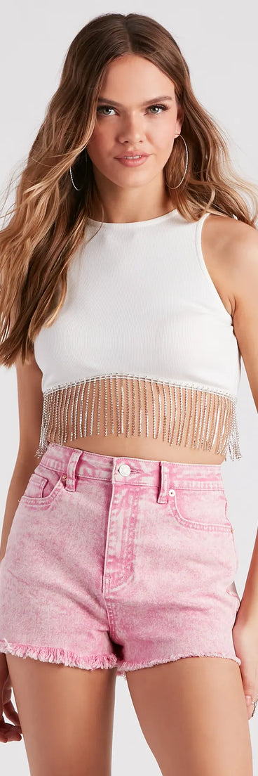 Elevate your 2025 style with the Fringe Benefits High Neck Crop Top a chic women's lime green sequin top featuring shimmering sequins and a party-ready silhouette ideal for sparkly festival outfits or club attire.