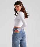 Hit The Basics Mock Neck Crop Top