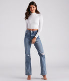 Hit The Basics Mock Neck Crop Top