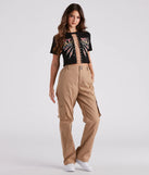 Girls Rock Chain Trim Graphic Tee