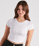 All In The Details Rib Knit Crop Top