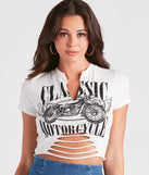 Baby, I'm Classic Moto Graphic Crop Tee
