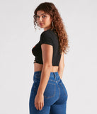 Start Your Engines Slash Graphic Crop Tee