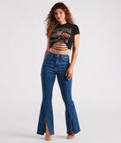 Start Your Engines Slash Graphic Crop Tee