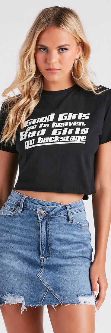 Backstage Babe Graphic Crop Tee