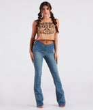 Hit The Rodeo Lace-Up Graphic Tank Top