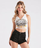Motorcycle Legend Cropped Graphic Tank