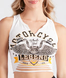 Motorcycle Legend Cropped Graphic Tank
