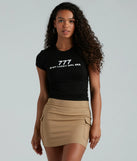 In My Lucky Girl Era 777 Graphic Crop Tee