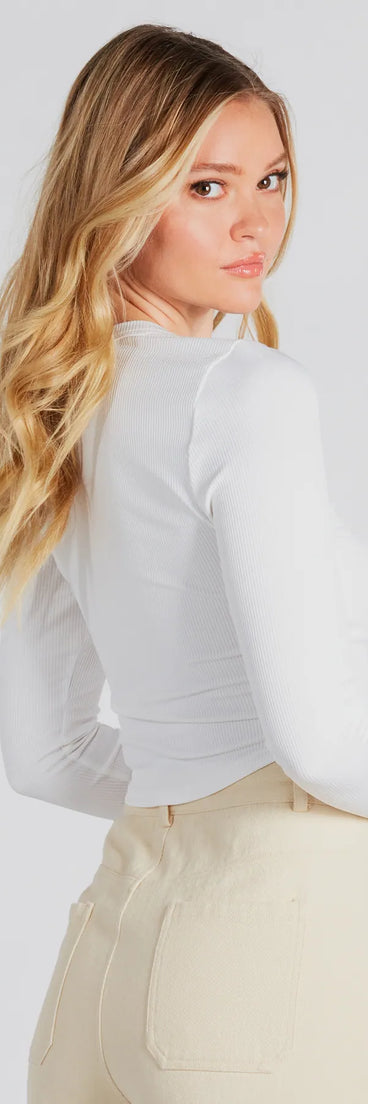 Smooth Classic Long Sleeve Crop Top