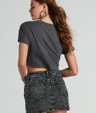 Stay True To Rock N Roll Graphic Crop Tee