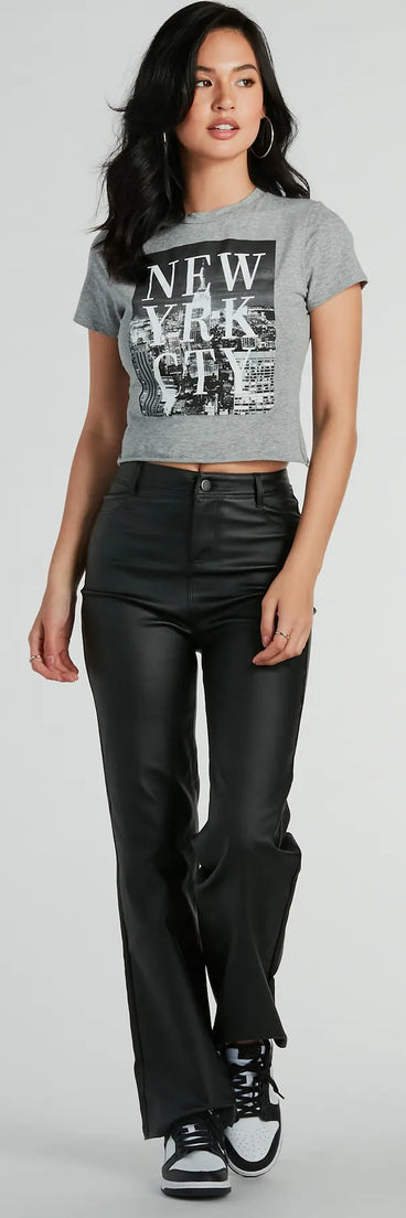 New York City Cropped Graphic Tee