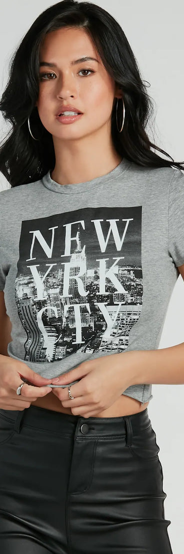New York City Cropped Graphic Tee