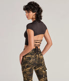 
Upgrade your style game for 2025 with the Trendy Cutie Lace-Up Ribbed Smooth Knit Crop Top in black, perfect for any fashion-forward wardrobe.