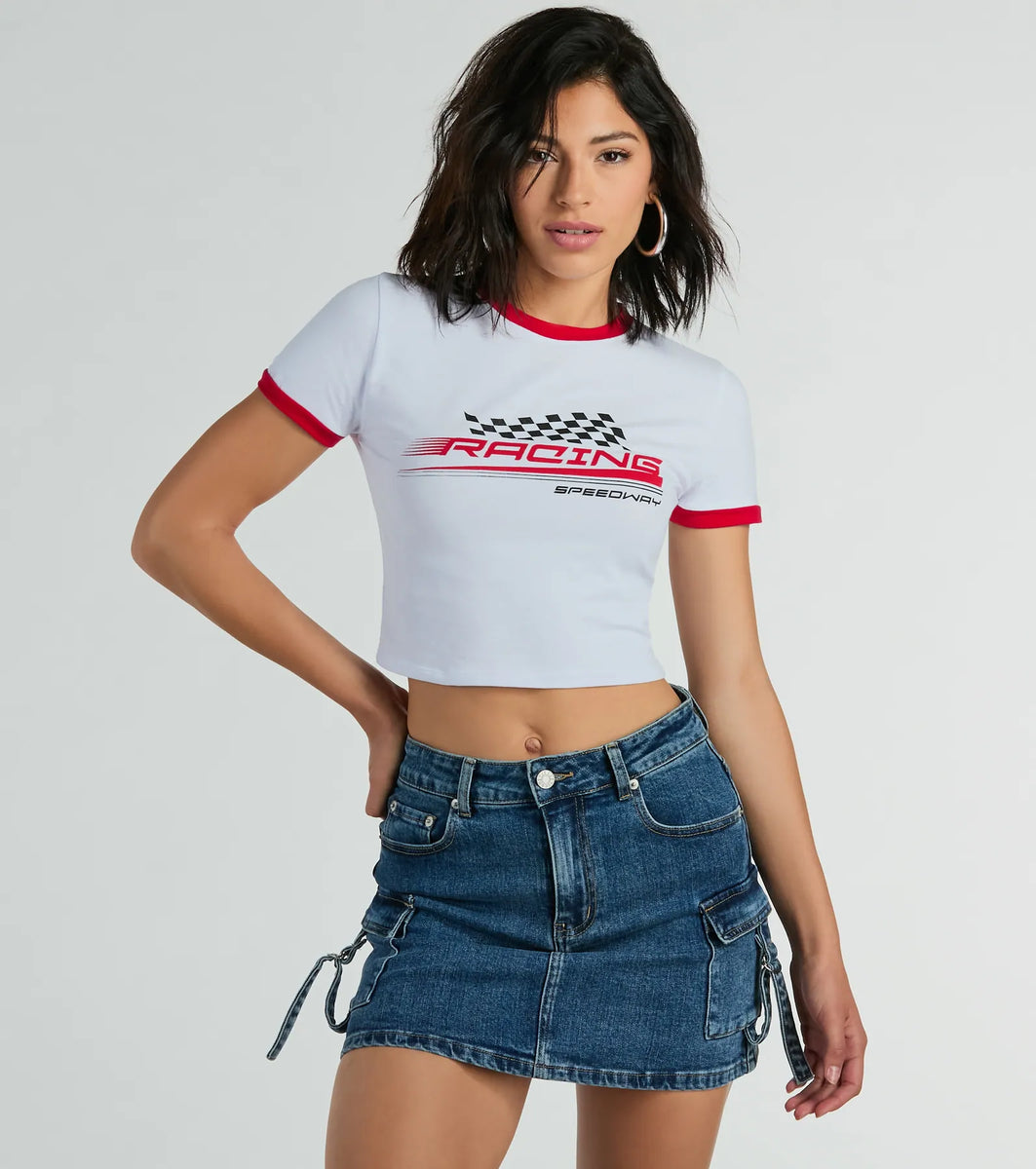 Racing Speedway Ringer Graphic Tee & Windsor