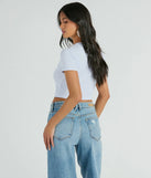 Bring The Tequila Short Sleeve Crop Graphic Tee, a trendy white addition to women's going-out outfits, is ideal for Christmas party outfits, chic NYE attire, or winter night-out looks that keep you on-trend!