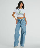 Bring The Tequila Short Sleeve Crop Graphic Tee, a trendy white addition to women's going-out outfits, is ideal for Christmas party outfits, chic NYE attire, or winter night-out looks that keep you on-trend!