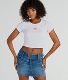 Girly Twirl Bow Short Sleeve Tee