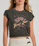 
Upgrade your style game for 2025 with the Wild At Heart Rose Crop Graphic Tee in black, perfect for any fashion-forward wardrobe.