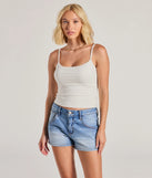 The Effortless Mentality Scoop Neck Crop Top in off-white with a modern design and trendy look is part of the latest women's tops collection to elevate your 2025 wardrobe.