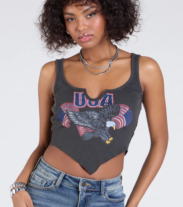 売れ筋商品|||ダナキャランニューヨーク カットソー トップス レディース Women's Smocked-Waist Sleeveless Crop Top Chambray Nadina Smocked Top | GUESS Factory