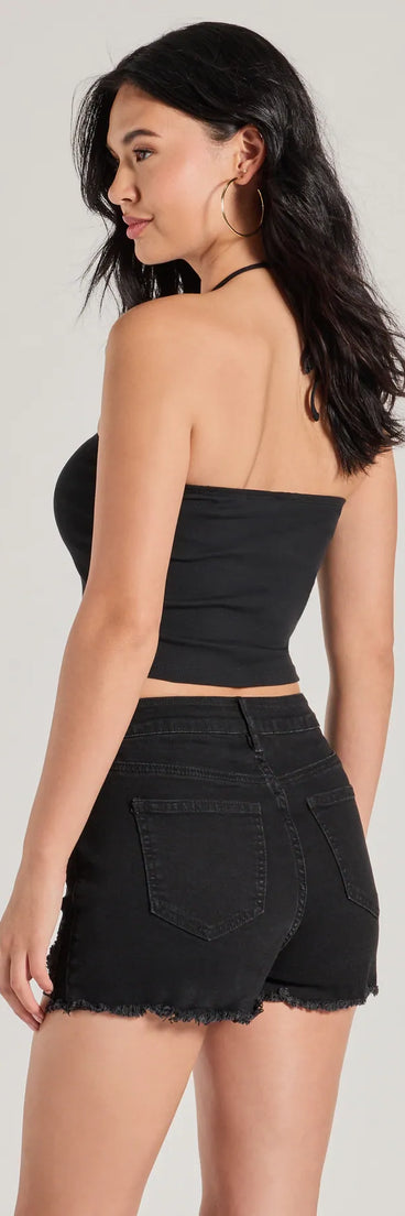 
Upgrade your style game for 2025 with the No Rest For The Wicked Halter Graphic Top in black, perfect for any fashion-forward wardrobe.