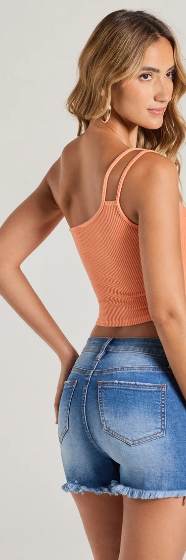 
Upgrade your style game for 2025 with the Confident Flirty Strappy One-Shoulder Crop Top in orange, perfect for any fashion-forward wardrobe.