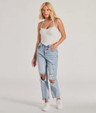 
Upgrade your style game for 2025 with the All Day Darling Halter V-Neck Lace Trim Crop Top in white, perfect for any fashion-forward wardrobe.