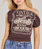 
Upgrade your style game for 2025 with the Born To Be Wild Off-Shoulder Graphic Crop Top in brown, perfect for any fashion-forward wardrobe.