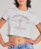 
Upgrade your style game for 2025 with the Espresso Martini Crop Graphic Tee in ivory, perfect for any fashion-forward wardrobe.