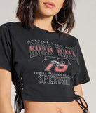 
Upgrade your style game for 2025 with the Road Race Cropped Graphic Tee in black, perfect for any fashion-forward wardrobe.