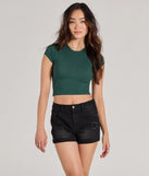 The Cute Twist Strappy Back Crop Top in green with a modern design and trendy look is part of the latest women's tops collection to elevate your 2025 wardrobe.