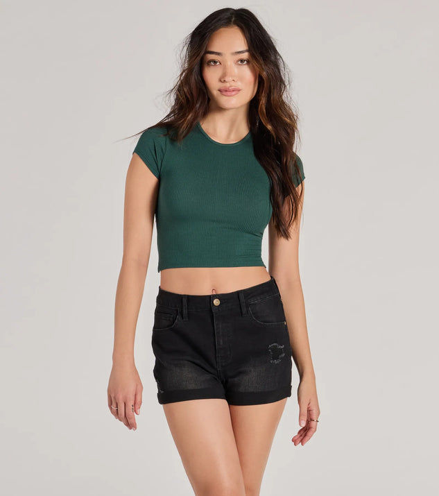The Cute Twist Strappy Back Crop Top in green with a modern design and trendy look is part of the latest women's tops collection to elevate your 2025 wardrobe.