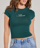 
Upgrade your style game for 2025 with the Brat Cropped Graphic Tee in green, perfect for any fashion-forward wardrobe.