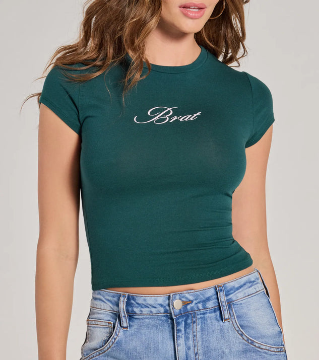 Brat Cropped Graphic Tee Windsor