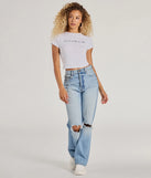 Upgrade your style game for 2025 with the I'm Too Pretty For This Crop Graphic Tee in white, perfect for any fashion-forward wardrobe.