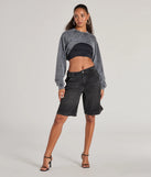 The Comfy Cozy Washed Knit Pull-Over Topper is a cozy charcoal sweater top crafted from textured knits, perfect for layering in winter outfits or adding warmth to a casual day look.