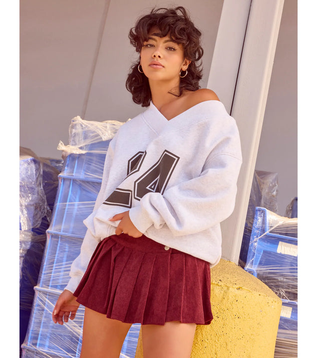 24 Graphic Oversized Pullover Sweatshirt | Windsor